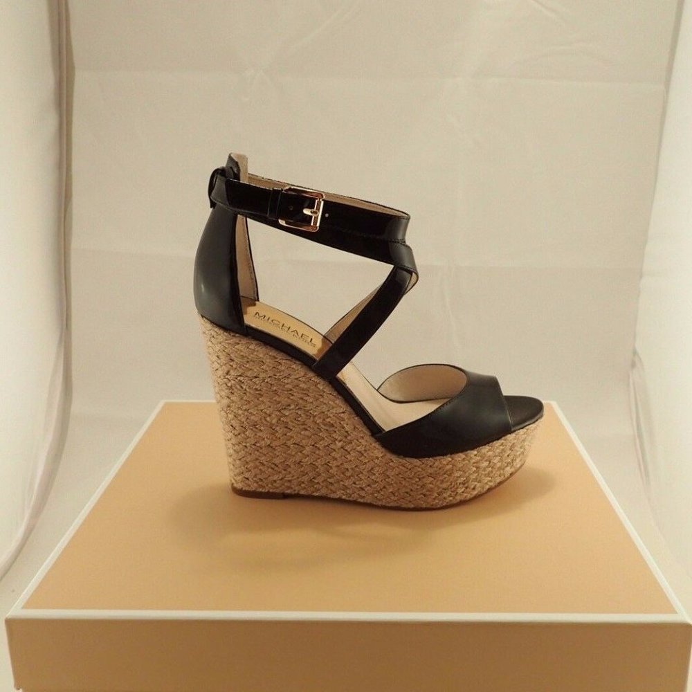 NIB MICHAEL KORS MK 40S5GBHA1A GABRIELL WEDGES